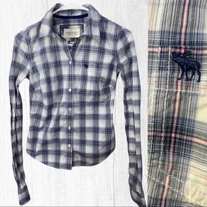 Abercrombie & Fitch Plaid Button Shirt Size Small